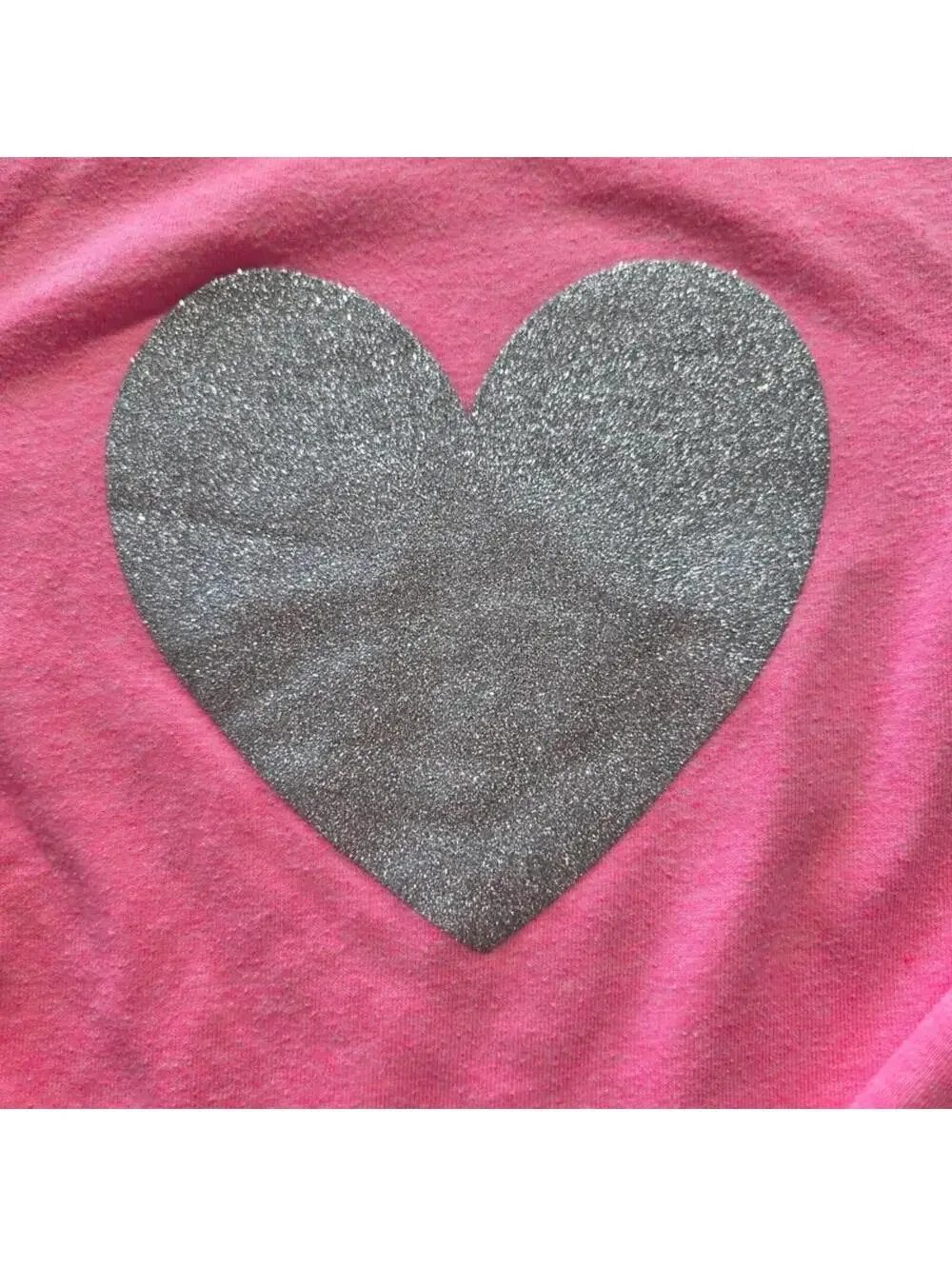 Carters Pink Long Sleeve Heart Dress Size 5 #1058